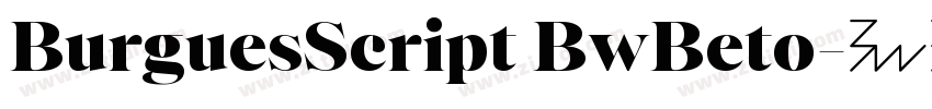 BurguesScript BwBeto字体转换